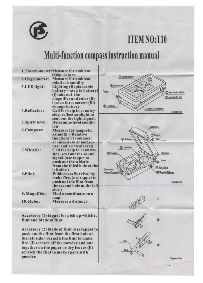 Mil-Tec Kompass 10 Funktionen